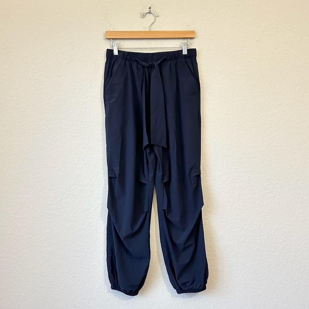PASKHO Serene Pants Navy Blue Ultra Comfortable Tie Sash Travel Jogger